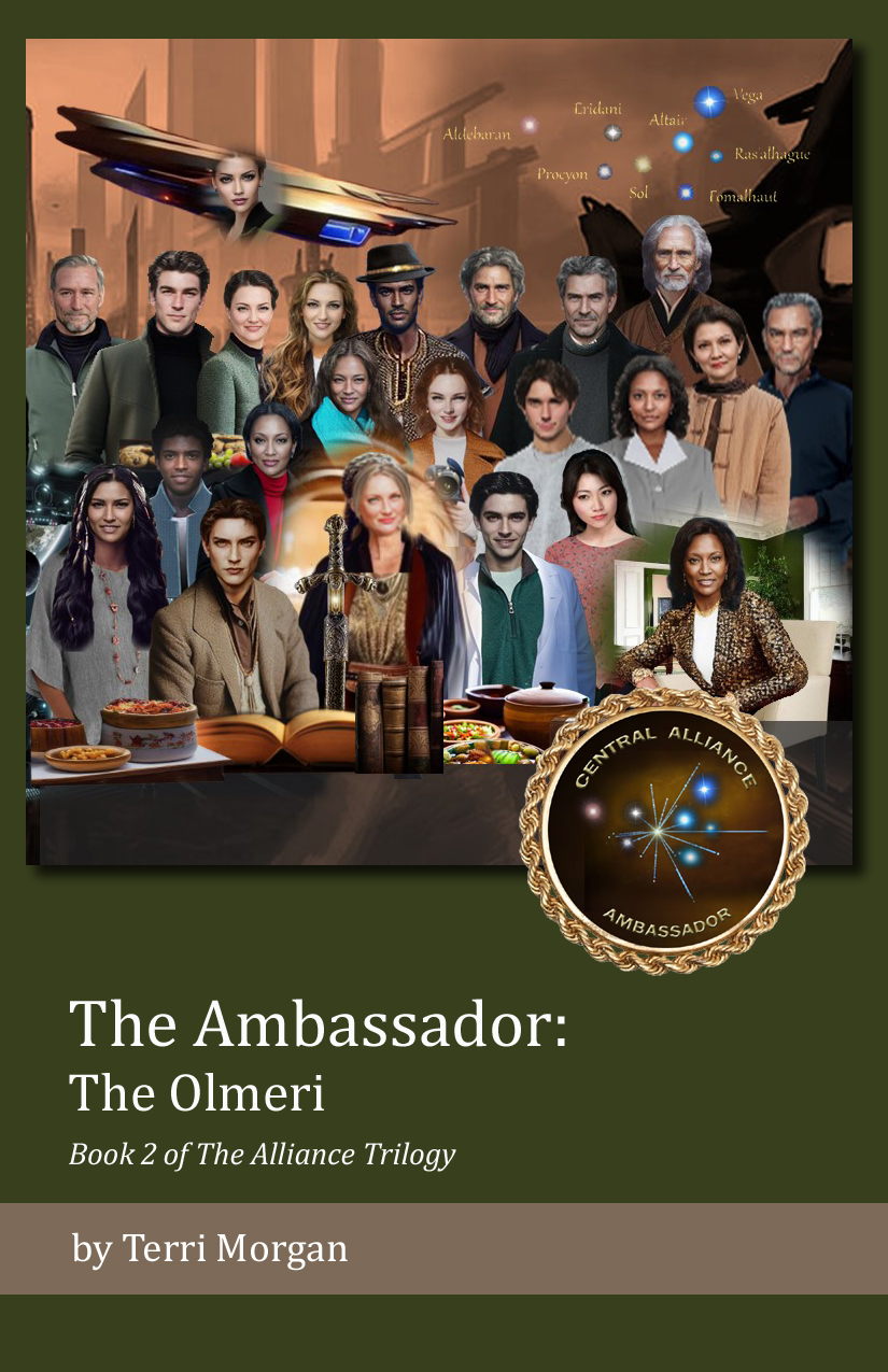 The Ambassador: The Olmeri. Book 2 of the Alliance Trilogy. An accomplished older woman brings the next generation into her close-knit team to look for ways to protect the Local Neighborhood. Together, they must find a way to stop the invading Olmeri.